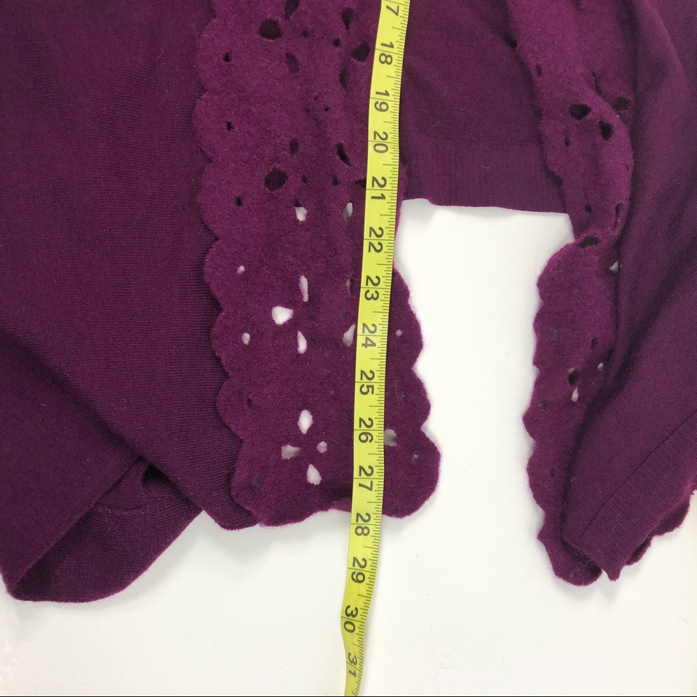 Sleeping on Snow Cora Purple Cutout Cardigan S - Picture 7 of 8